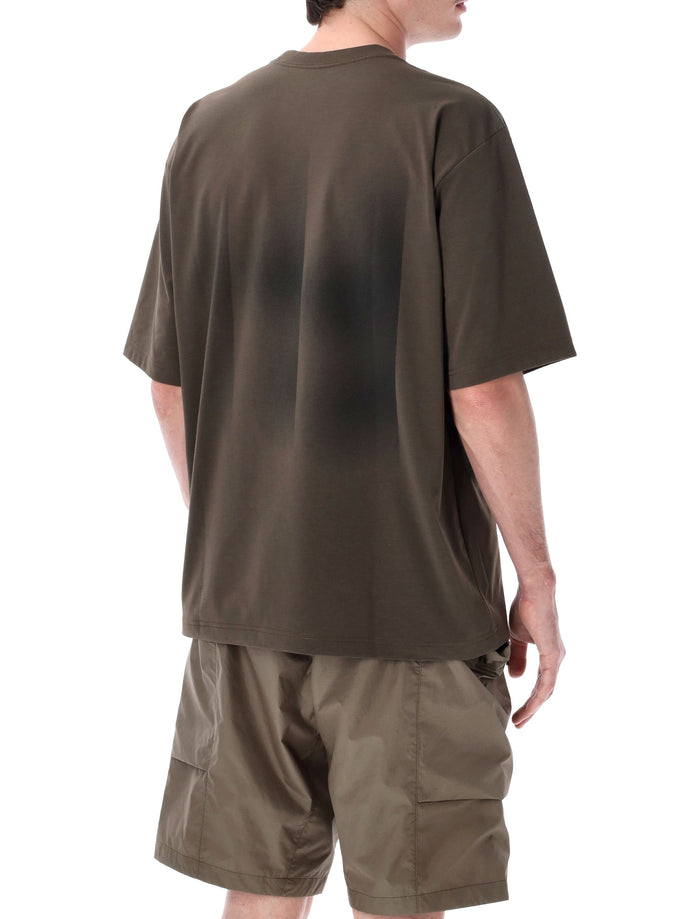 Goldwin Graphic Logo T-Shirt Jet Brown Polyester