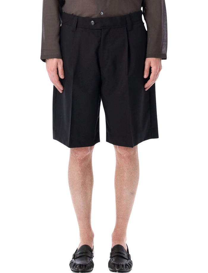 Mfpen Tropical Wool Tailored Shorts Black