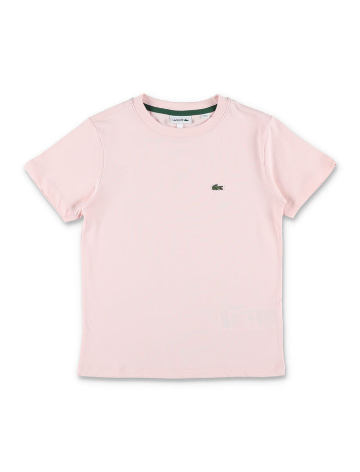 Lacoste Kids Classic Cotton T-Shirt Rose Organic Combed