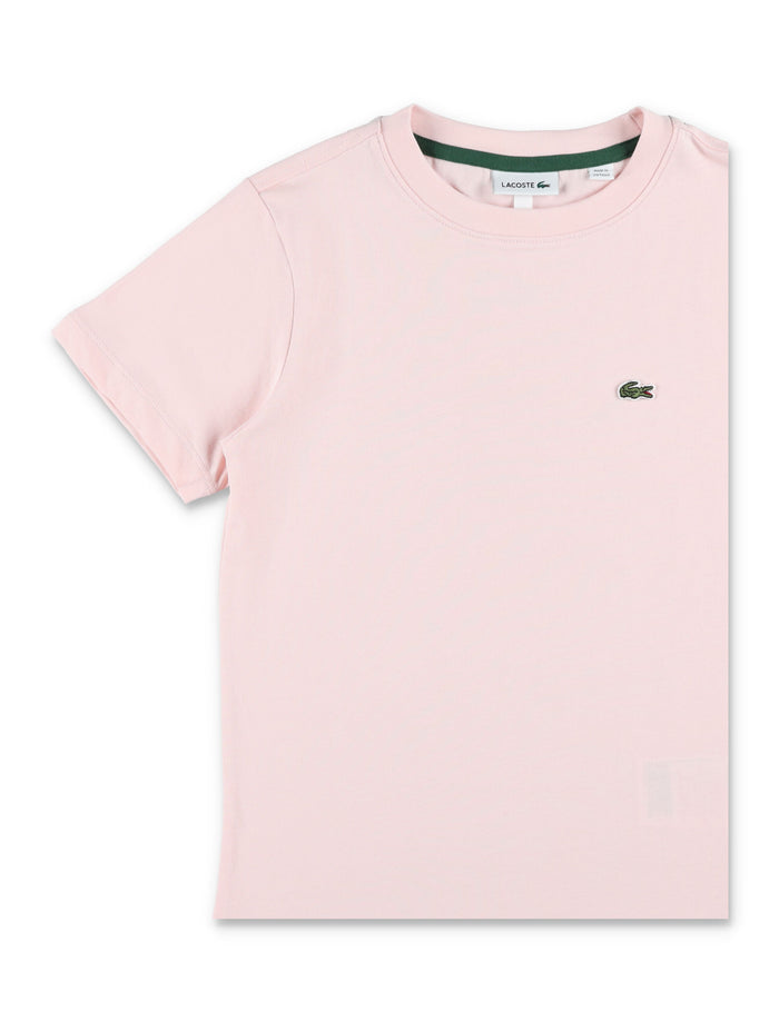 Lacoste Kids Classic Cotton T-Shirt Rose Organic Combed