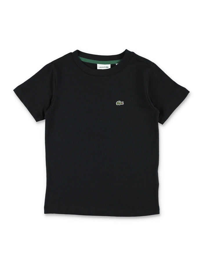 Lacoste Kids Classic Cotton T-Shirt Black Organic Combed