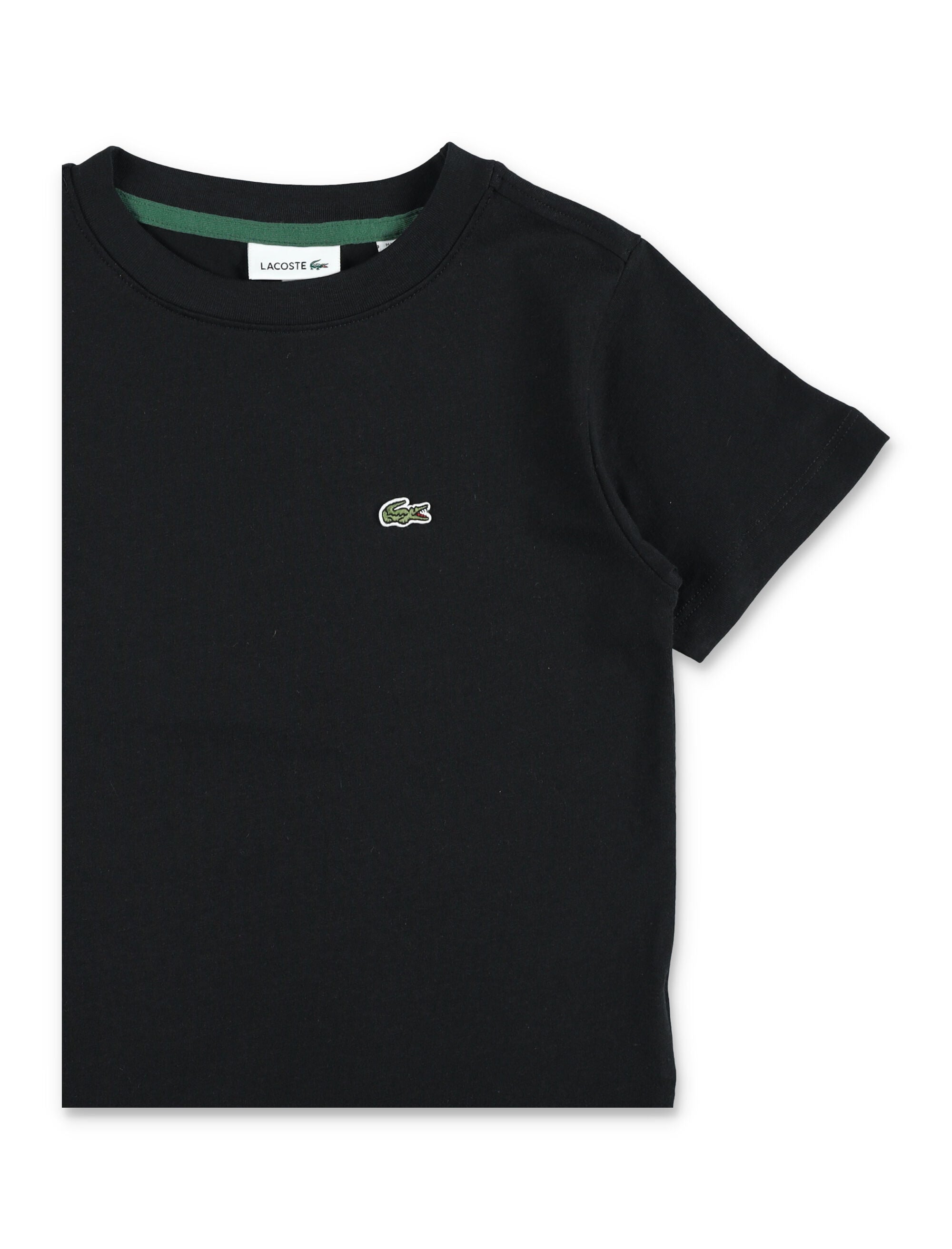 Lacoste Kids Classic Cotton T-Shirt Black Organic Combed