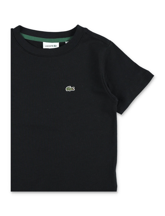 Lacoste Kids Classic Cotton T-Shirt Black Organic Combed