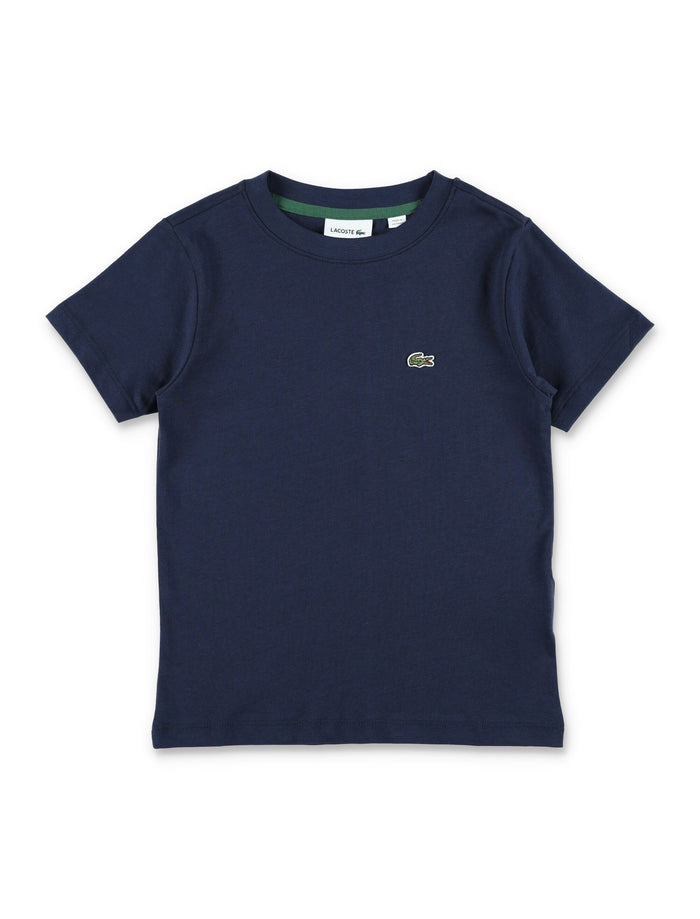Lacoste Kids Classic Cotton T-Shirt Navy Organic Combed