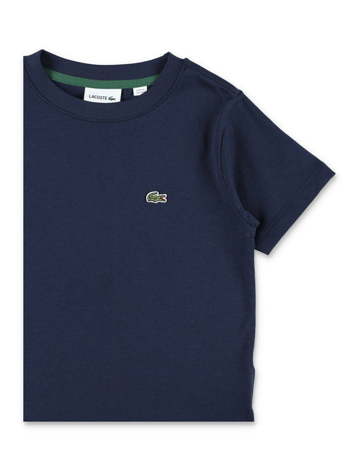 Lacoste Kids Classic Cotton T-Shirt Navy Organic Combed