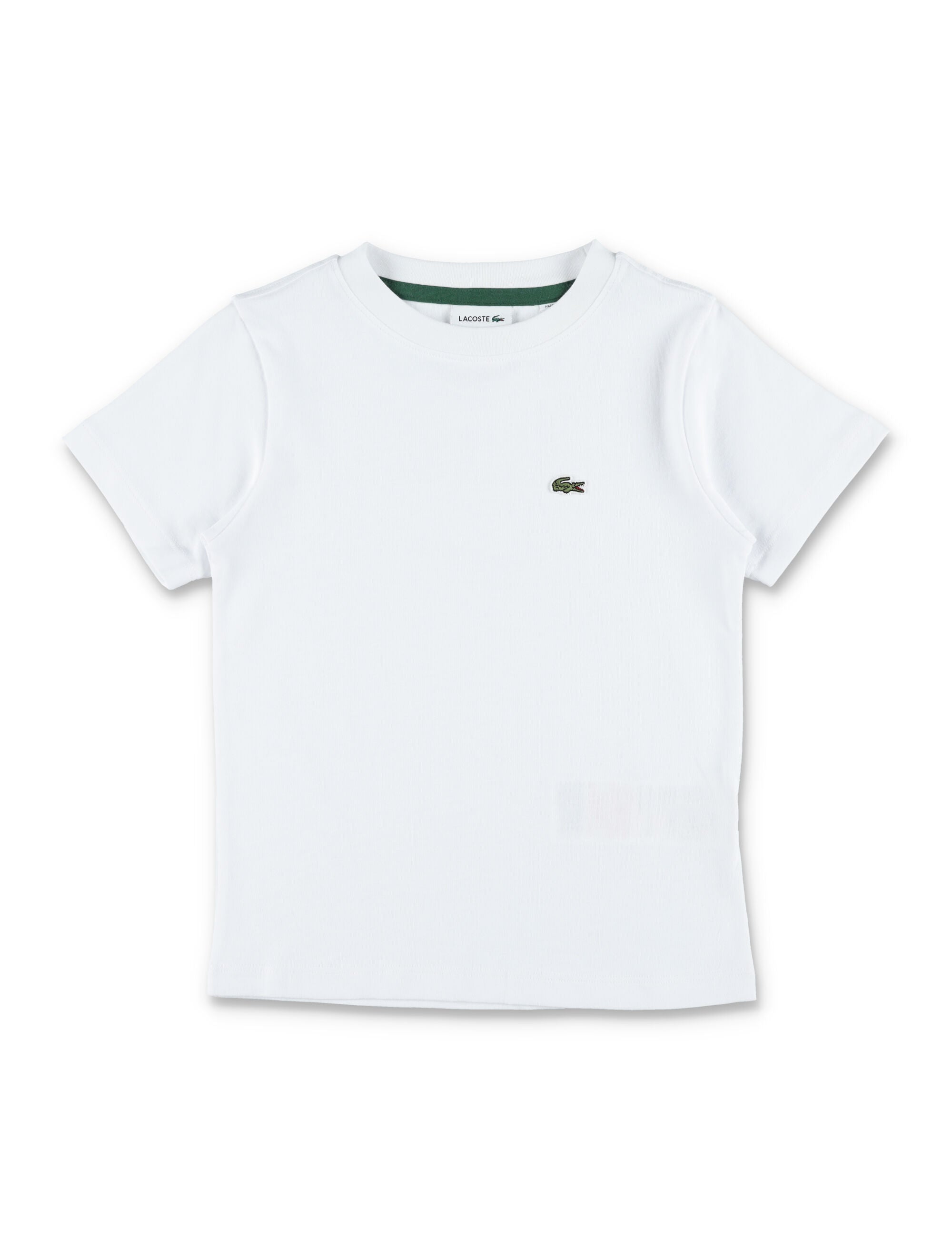Lacoste Kids Classic Cotton T-Shirt White Organic Combed