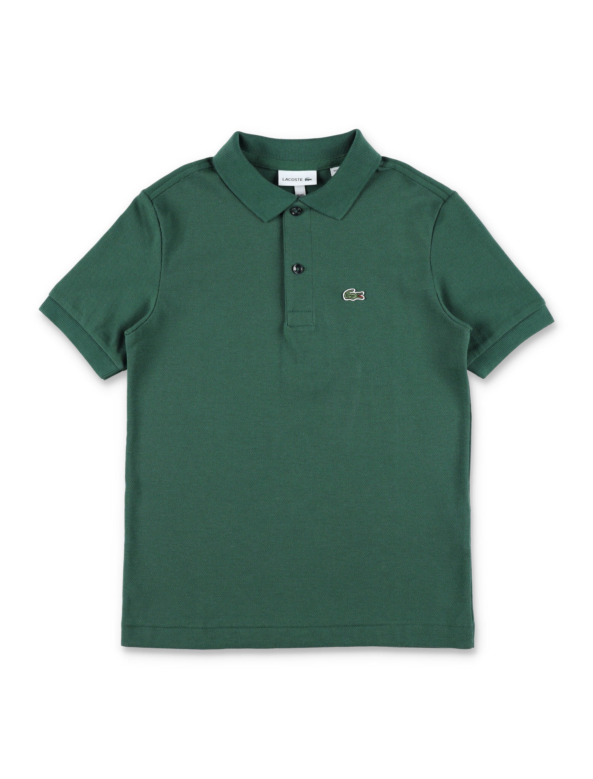 Lacoste Kids Cotton Petit Piqué Polo Green T-shirt