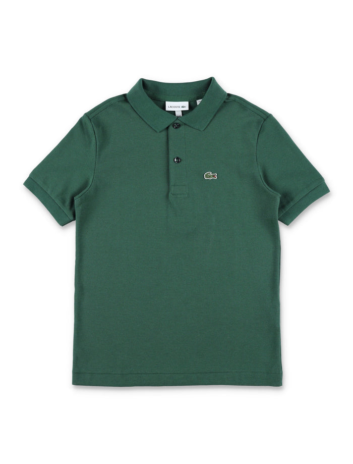 Lacoste Kids Cotton Petit Piqué Polo Green T-shirt
