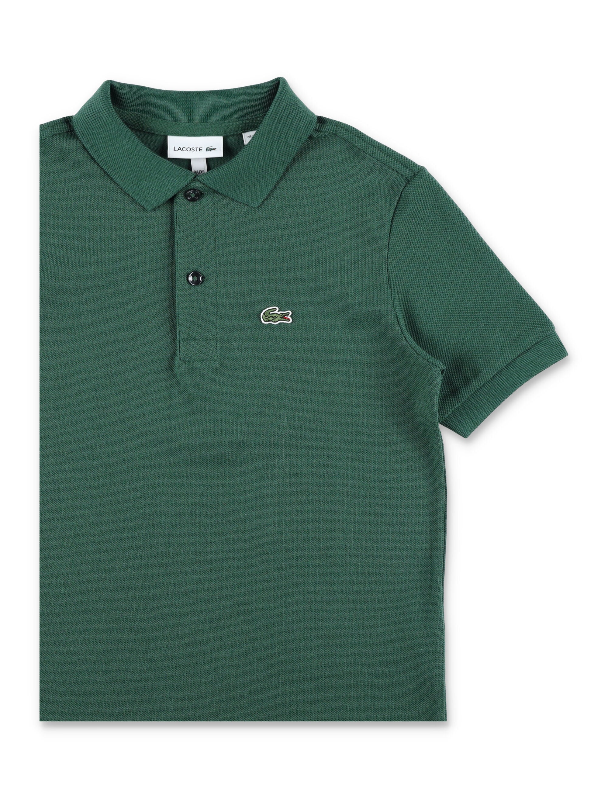 Lacoste Kids Cotton Petit Piqué Polo Green T-shirt