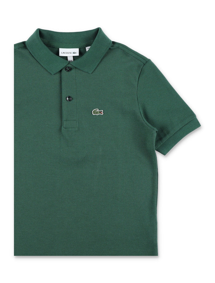 Lacoste Kids Cotton Petit Piqué Polo Green T-shirt