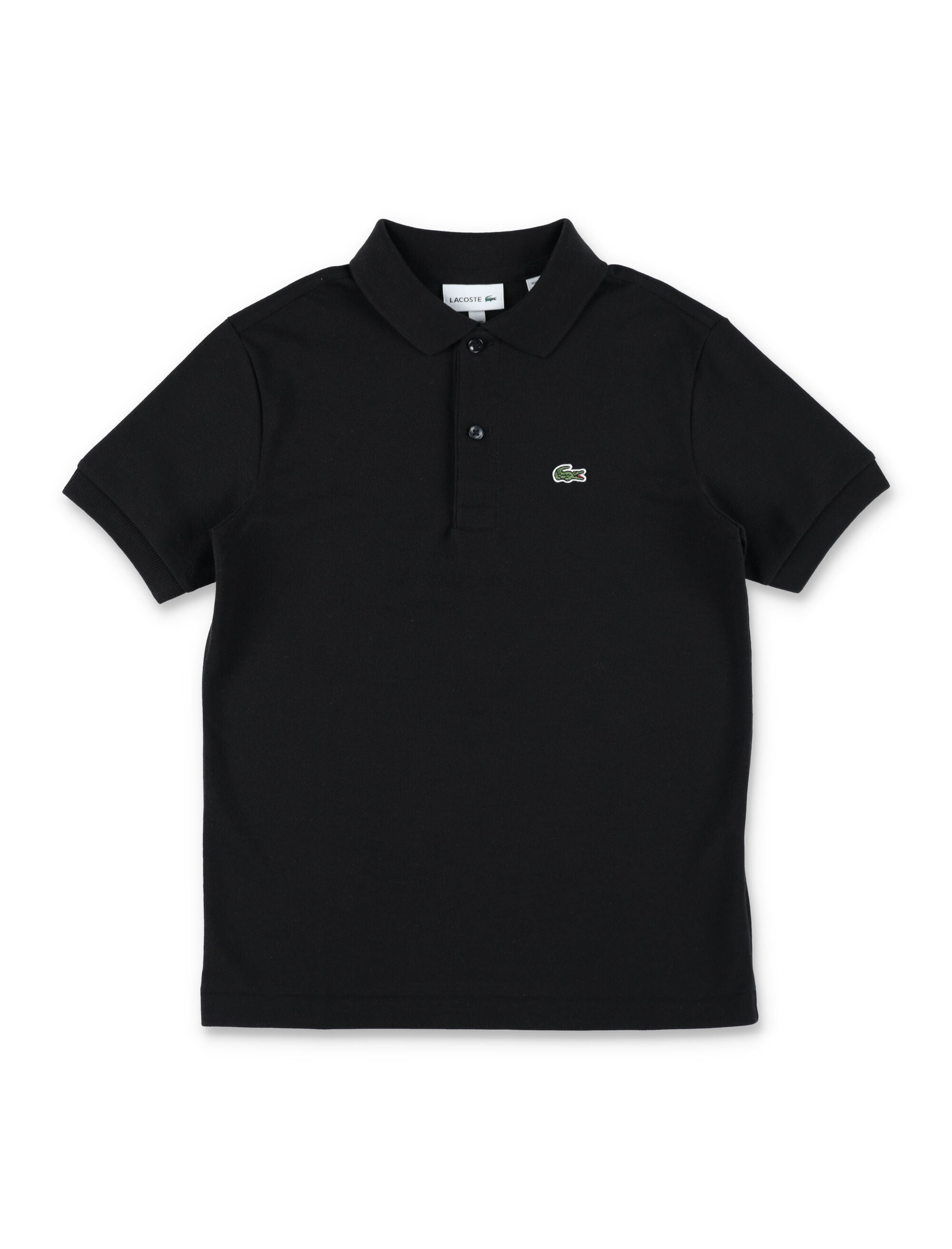Lacoste Kids Cotton Petit Piqué Polo Black T-shirt