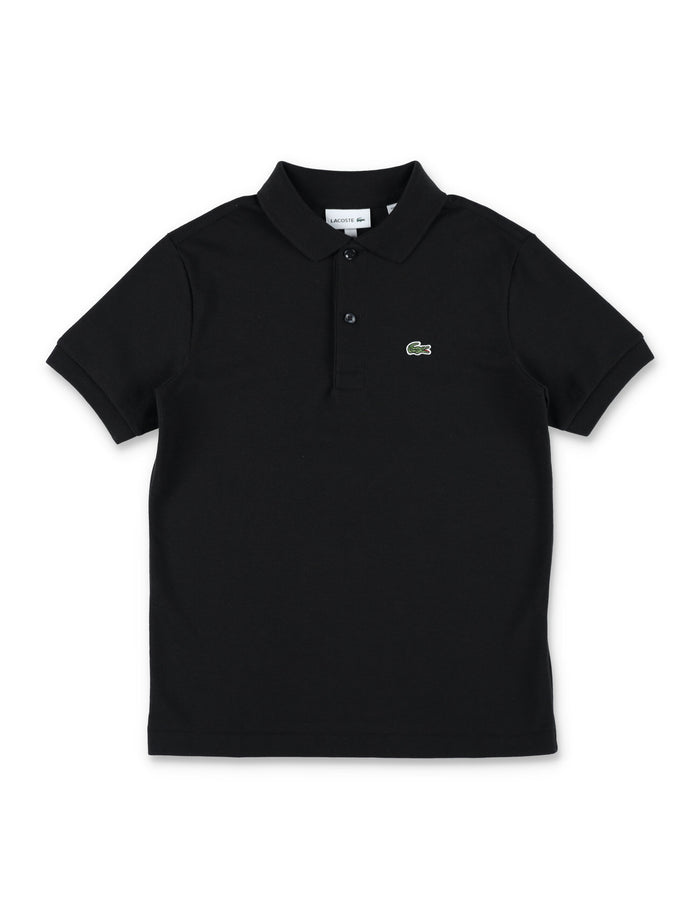 Lacoste Kids Cotton Petit Piqué Polo Black T-shirt
