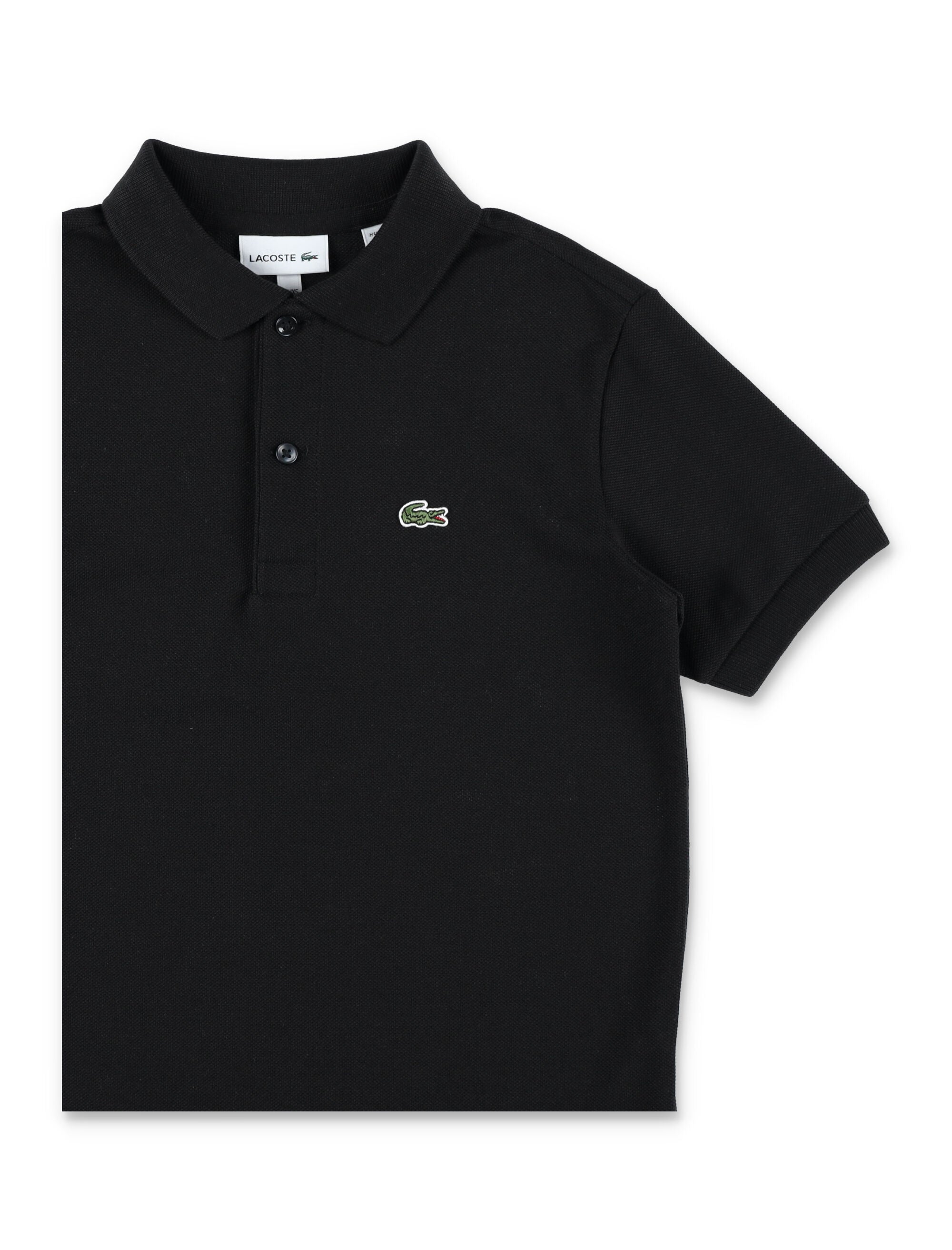 Lacoste Kids Cotton Petit Piqué Polo Black T-shirt