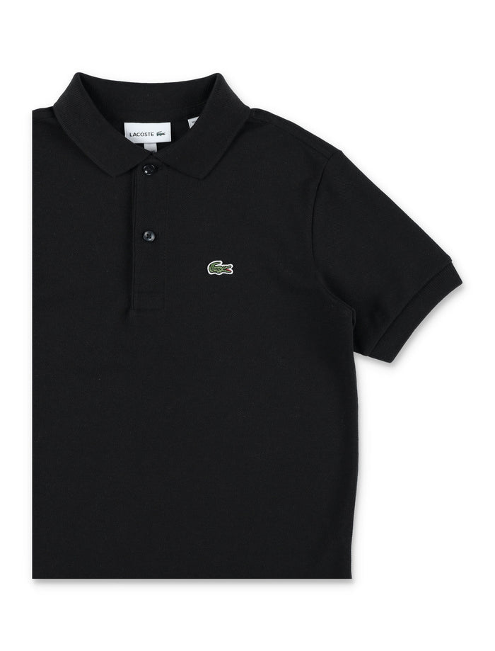 Lacoste Kids Cotton Petit Piqué Polo Black T-shirt