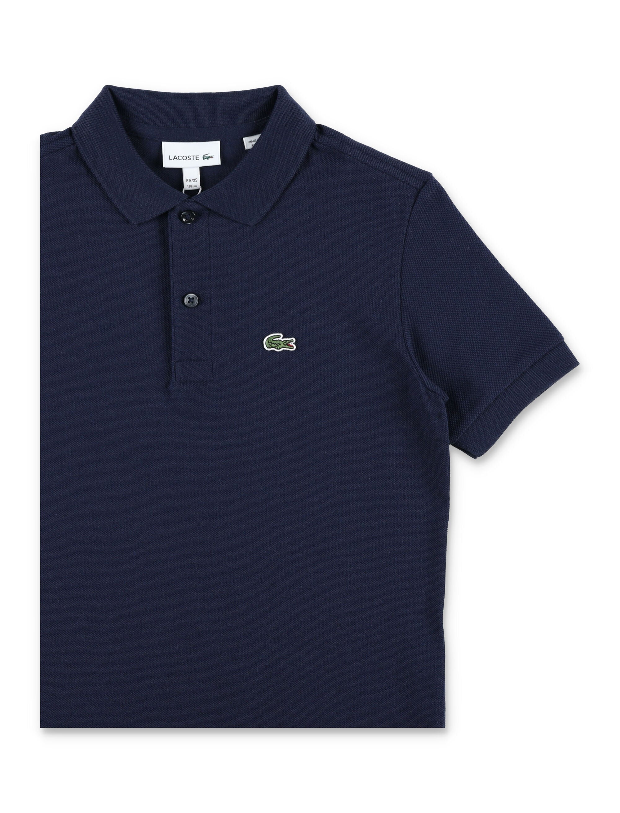 Lacoste Kids Cotton Petit Piqué Polo Navy T-shirt