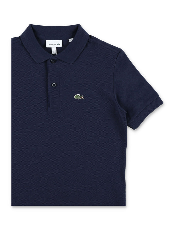 Lacoste Kids Cotton Petit Piqué Polo Navy T-shirt