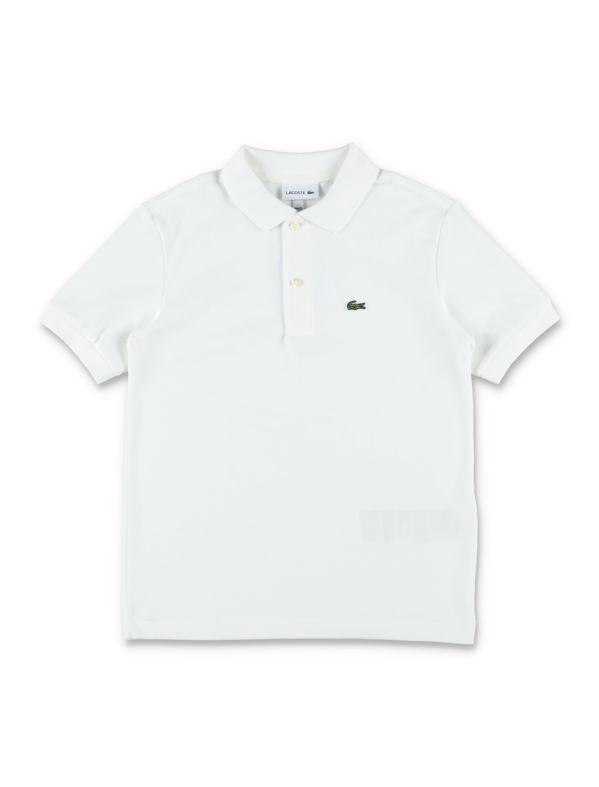Lacoste Kids Cotton Petit Piqué Polo White T-shirt