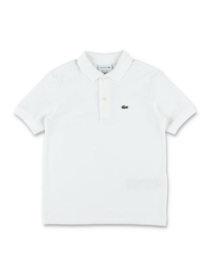 Lacoste Kids Cotton Petit Piqué Polo White T-shirt