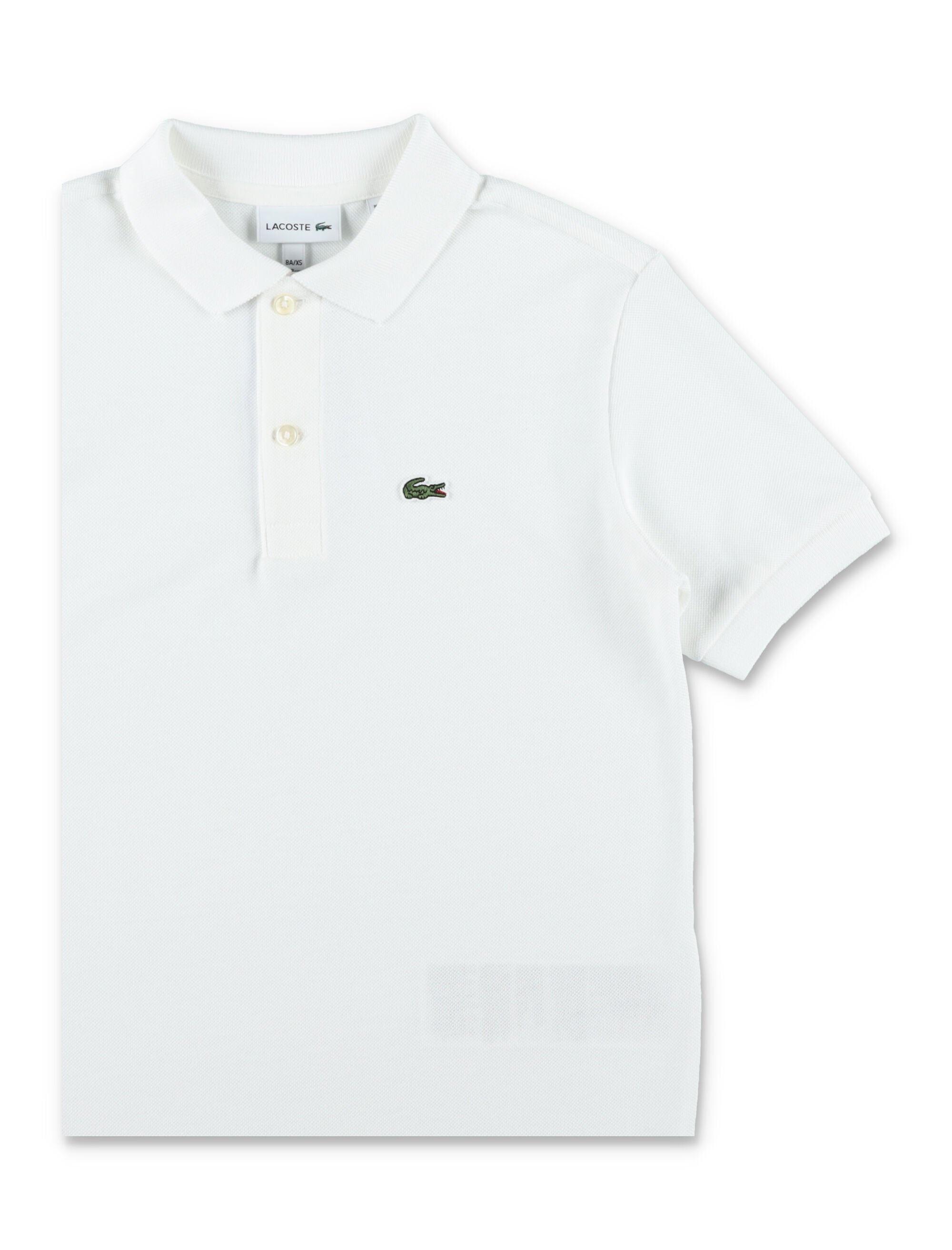 Lacoste Kids Cotton Petit Piqué Polo White T-shirt