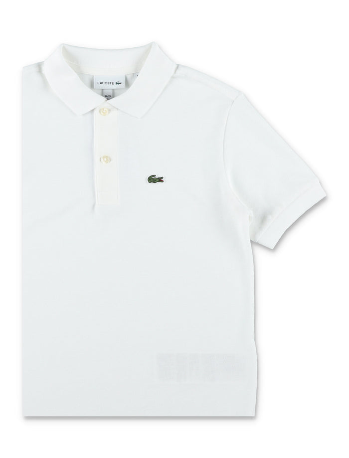 Lacoste Kids Cotton Petit Piqué Polo White T-shirt