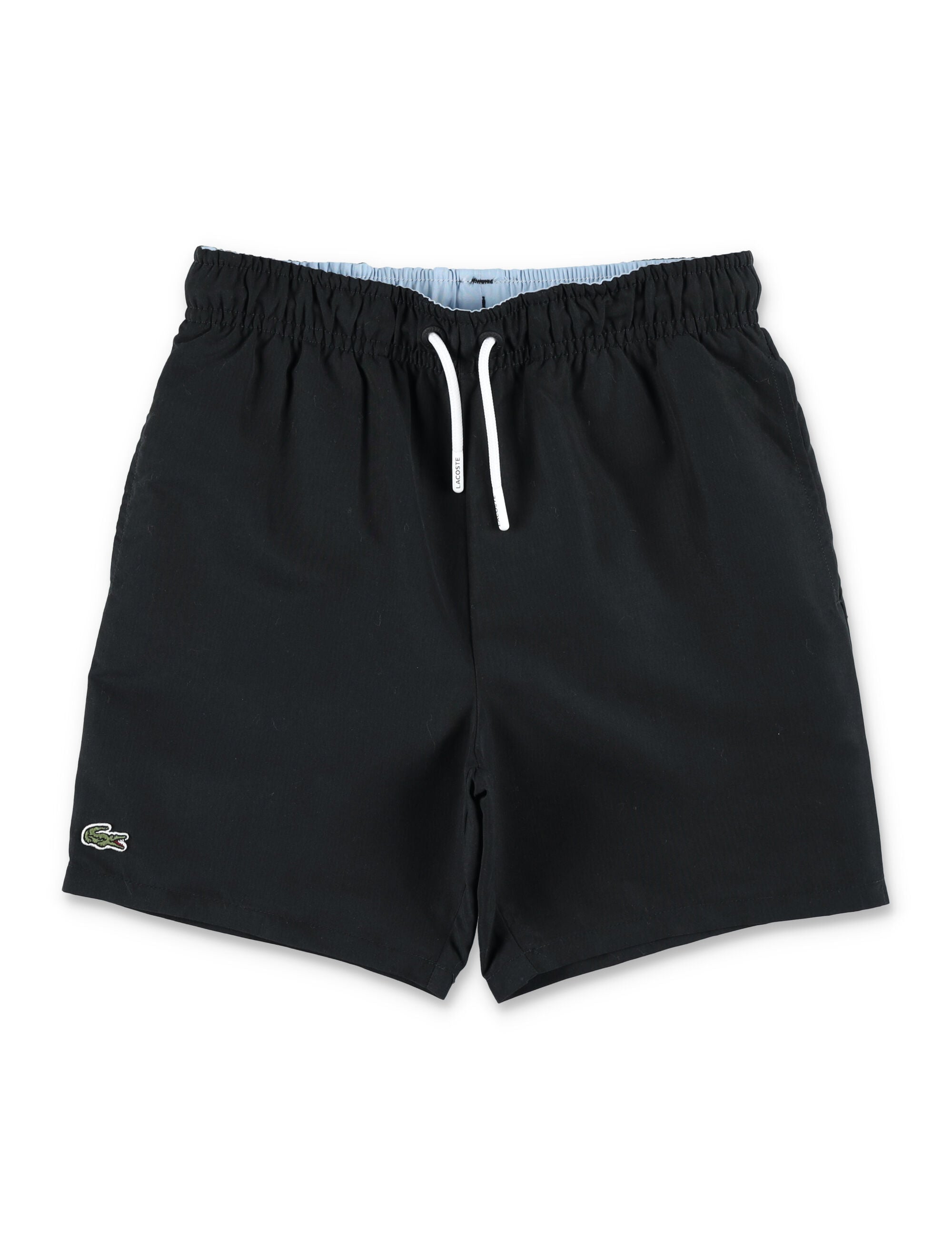 Lacoste boys monogram swim shorts Black Polyester Swimwear