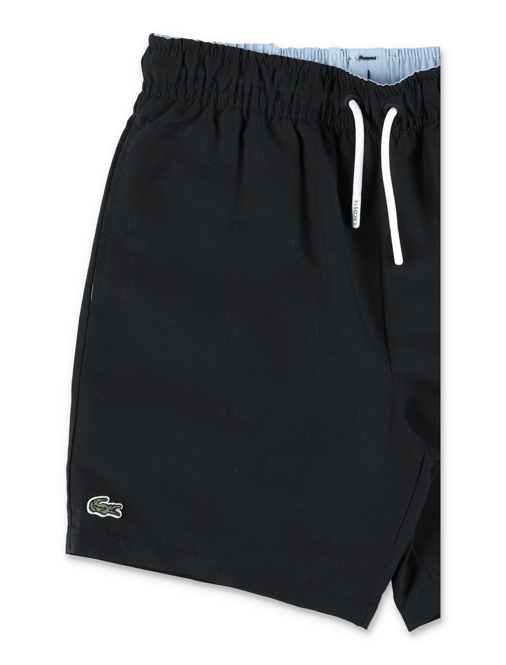 Lacoste boys monogram swim shorts Black Polyester Swimwear