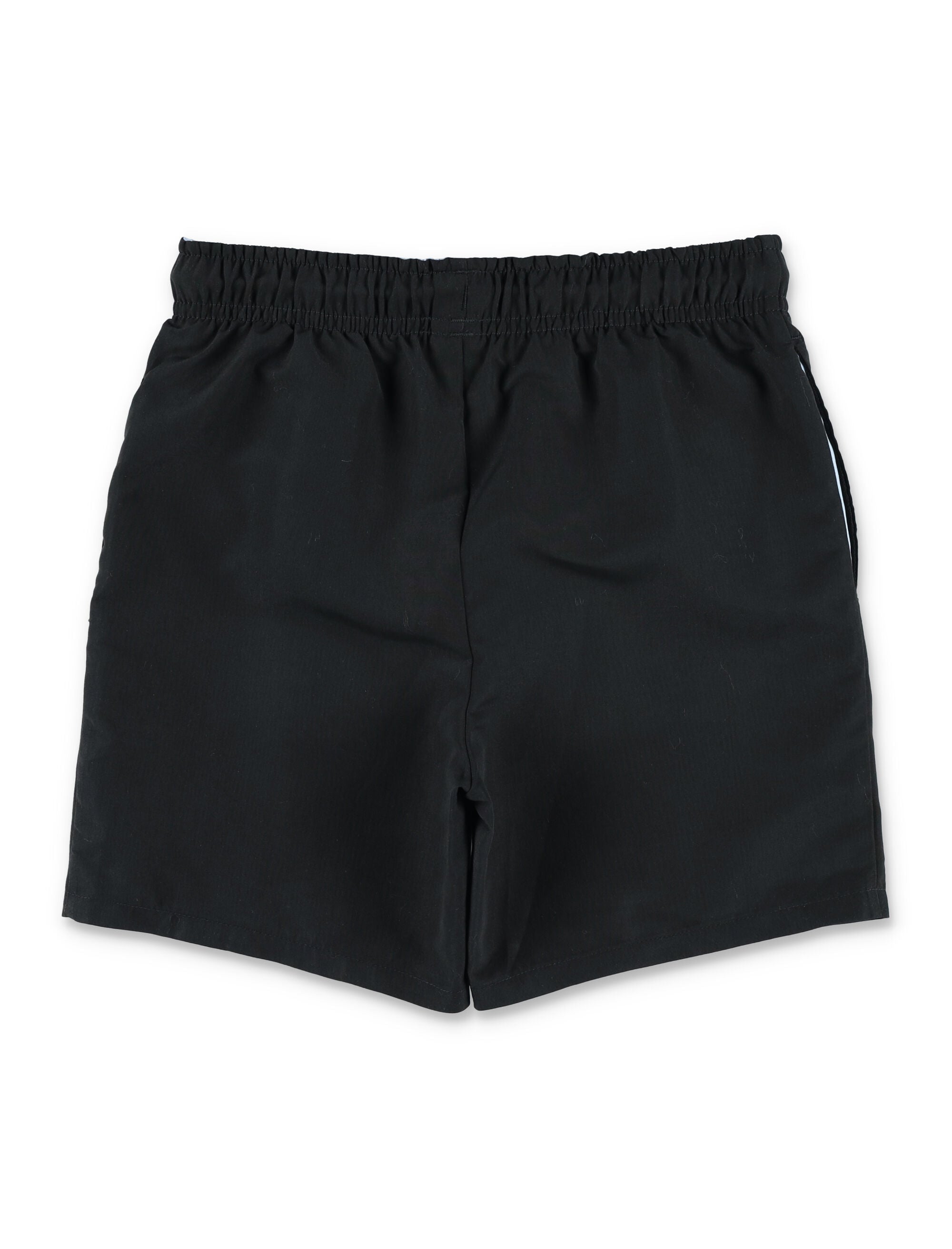 Lacoste Boys Monogram Swim Shorts Black Polyester Swimwear