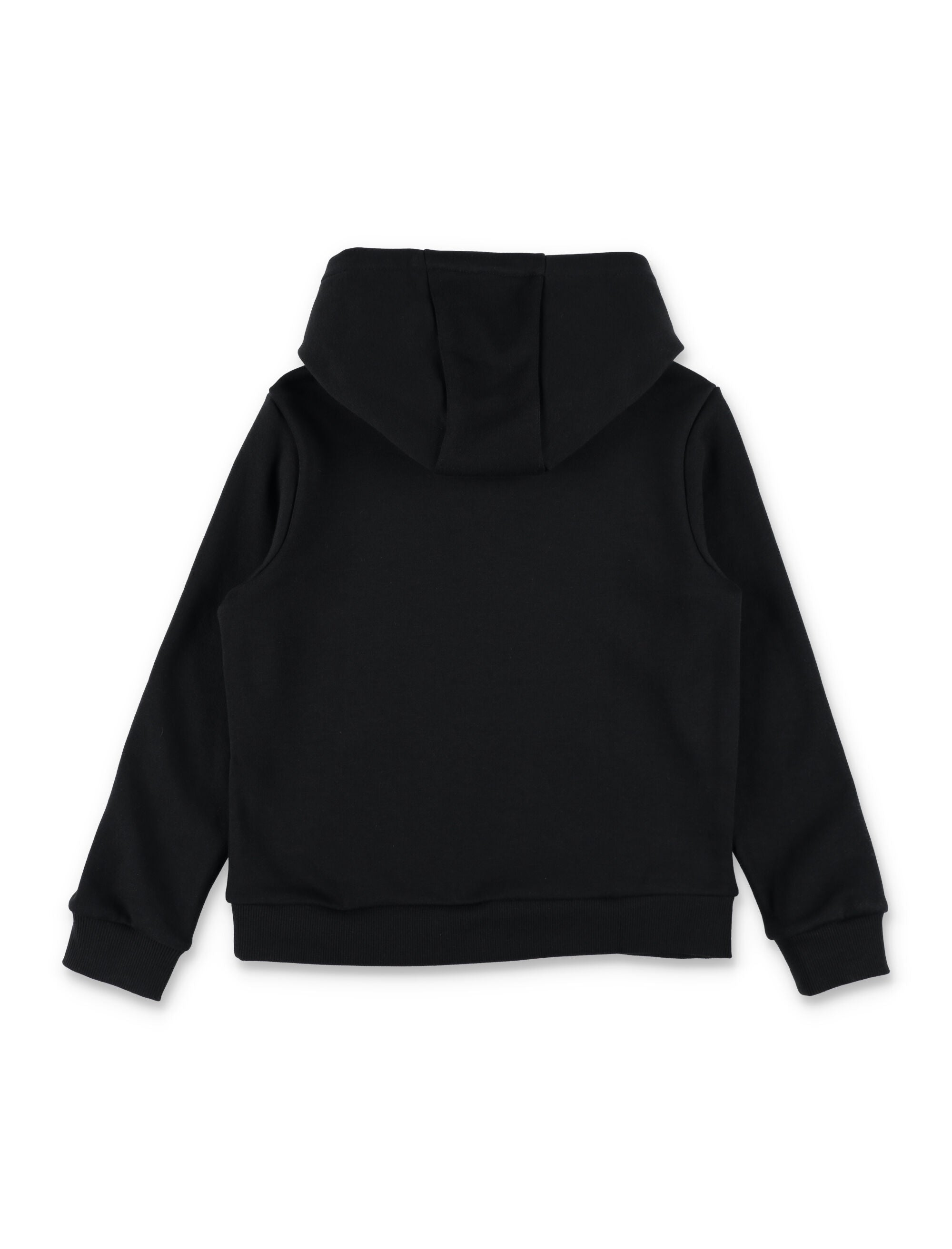 Lacoste Kids Cotton Hoodie Black Sweatshirt
