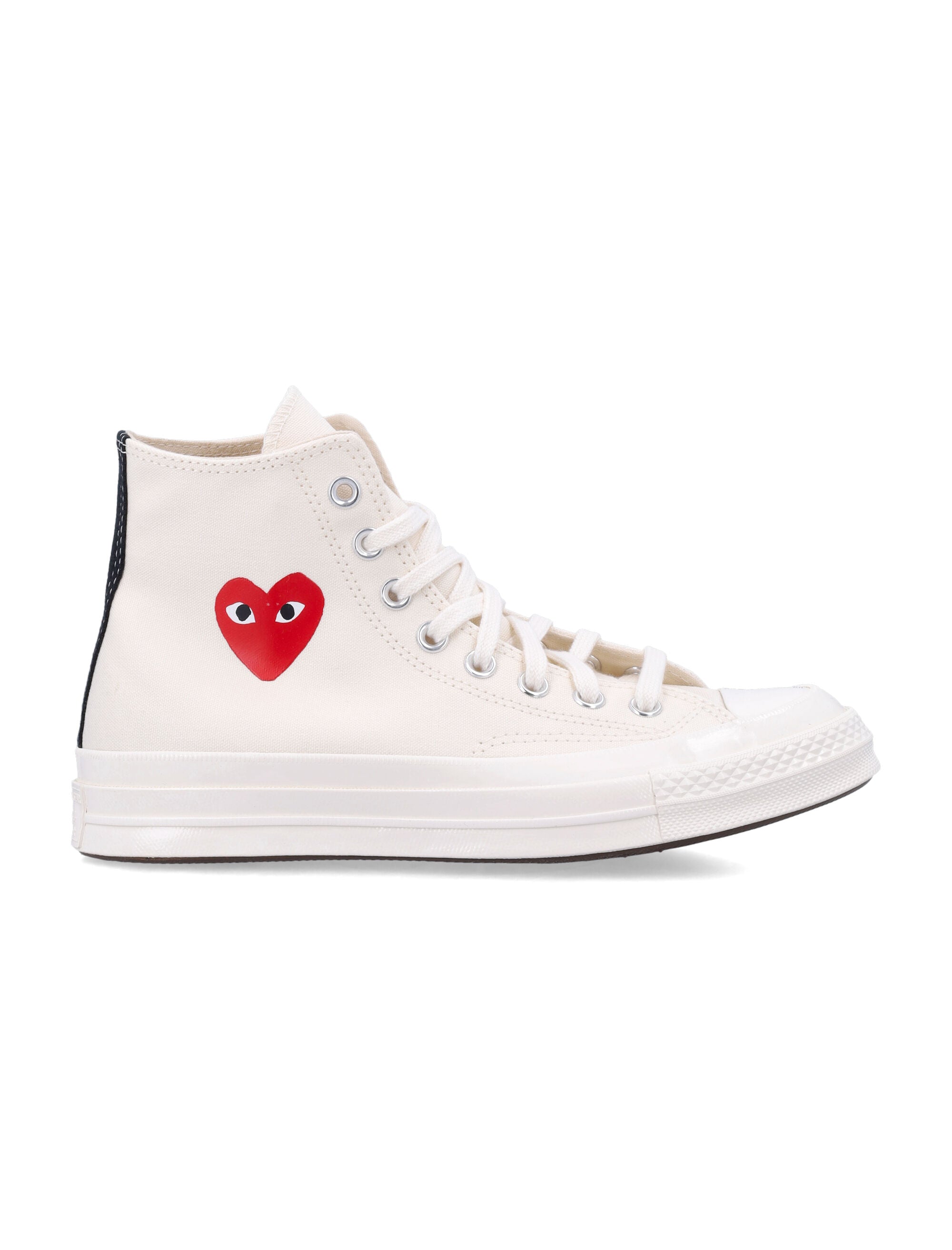 Comme des Garçons Play x Converse high-top sneakers with heart White Cotton Sole