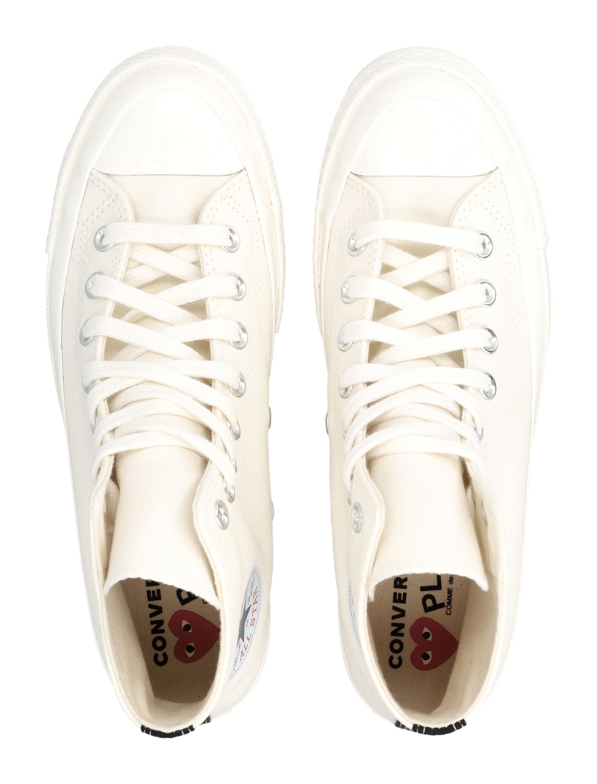 Comme des Garçons Play x Converse high-top sneakers with heart White Cotton Sole