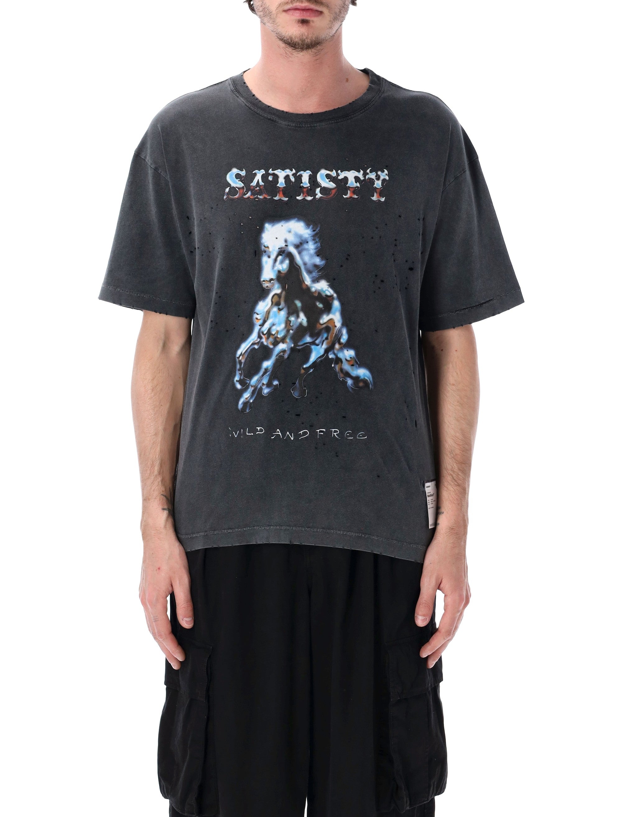 Satisfy Mothtech Organic Cotton T-Shirt Faded Black