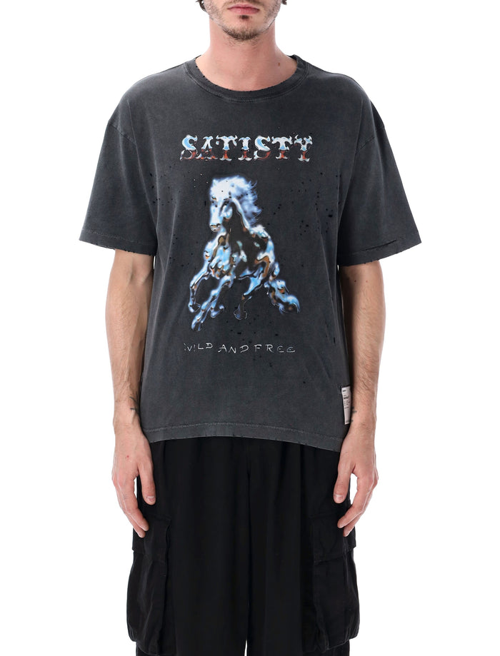 Satisfy Mothtech Organic Cotton T-Shirt Faded Black