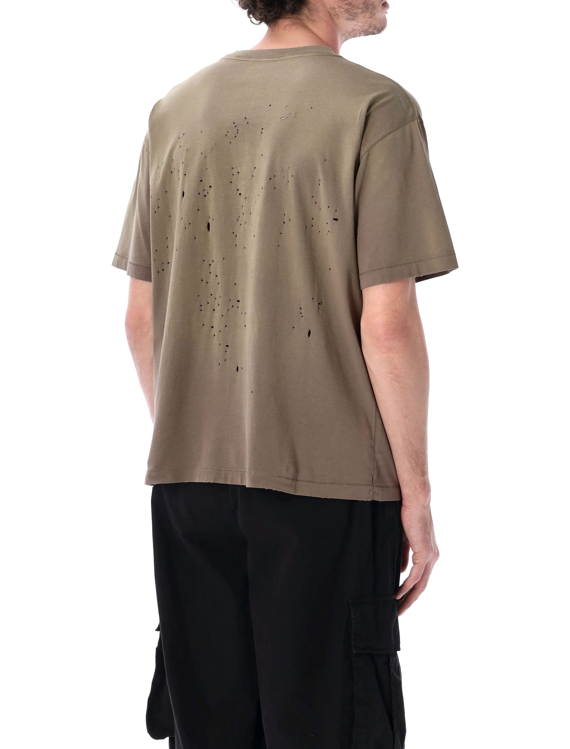 Satisfy Mothtech Logo Organic Cotton T-Shirt Sun Bleached