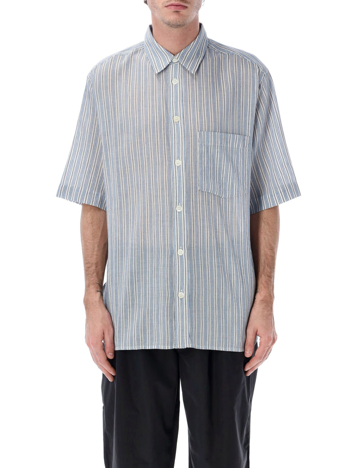 Marant Labilio striped shirt Blue Cotton