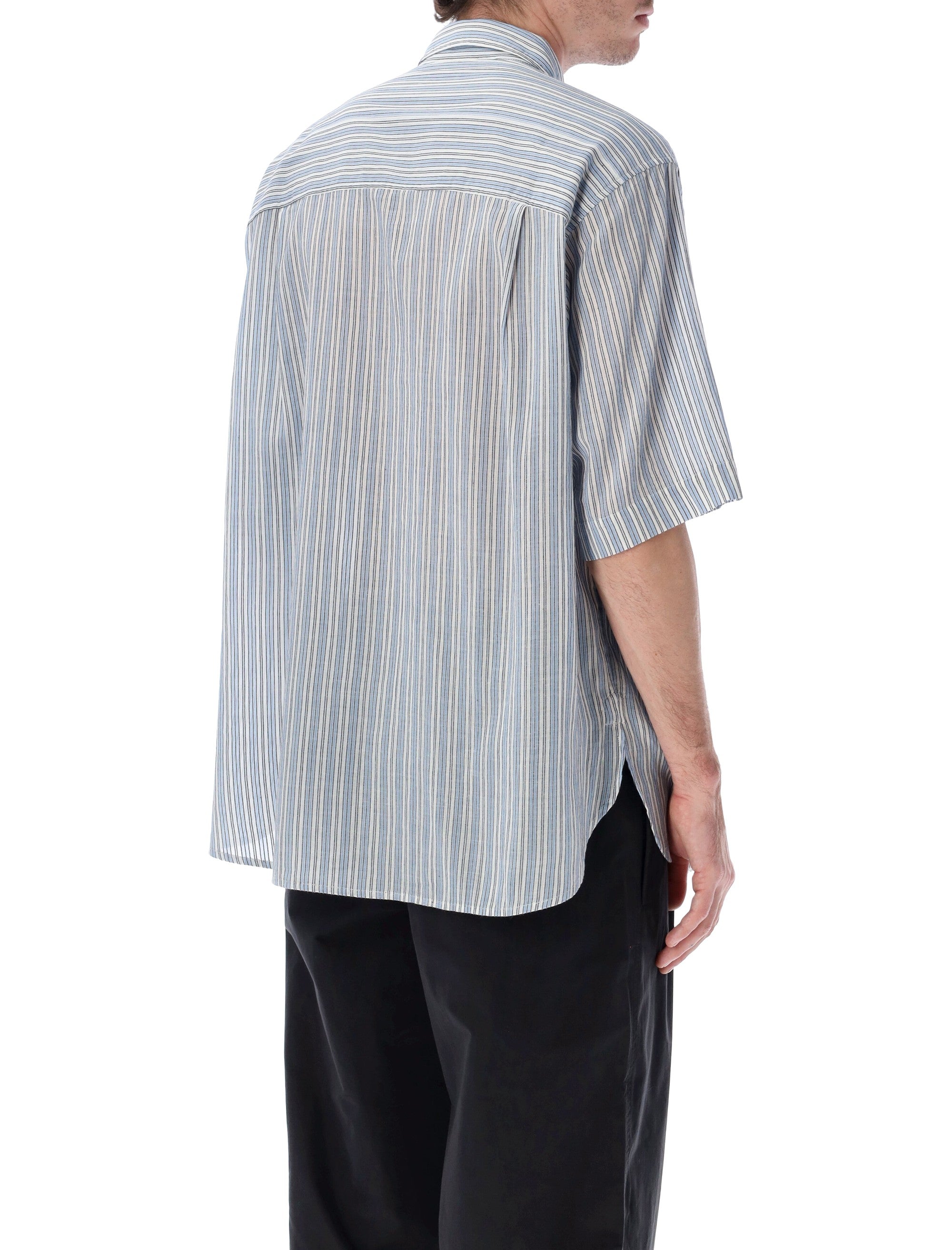 Marant Labilio striped shirt Blue Cotton