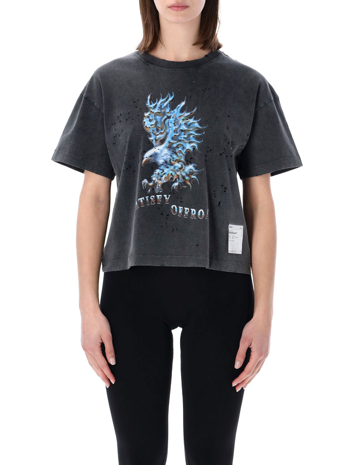 The Satisfy Mothtech™ T-Shirt Aged Black Organic Cotton