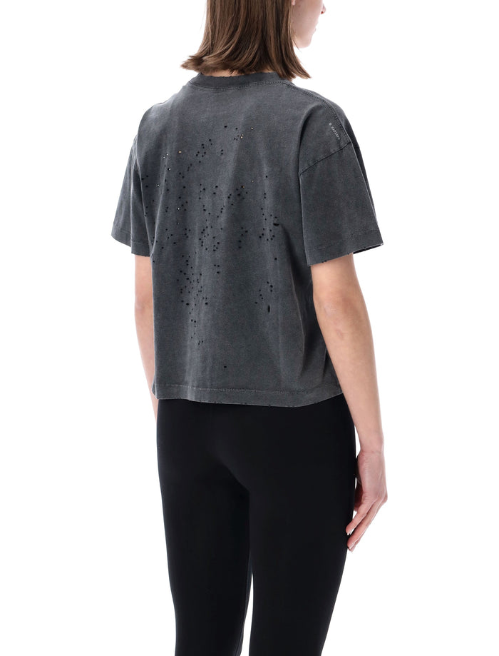 The Satisfy Mothtech™ T-Shirt Aged Black Organic Cotton