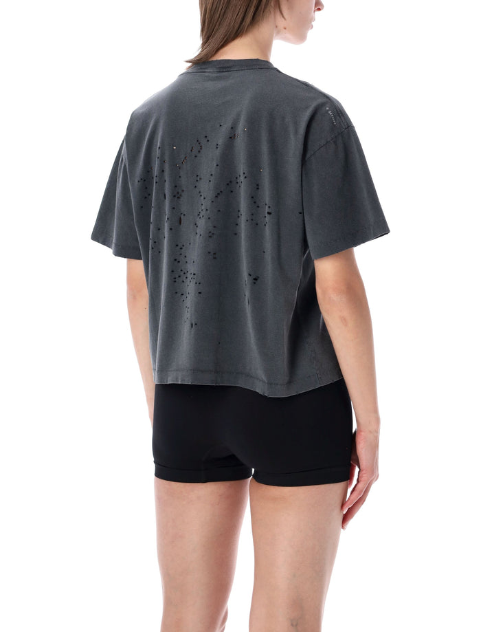 Satisfy Mothtech Graphic T-Shirt Aged Black Organic Cotton