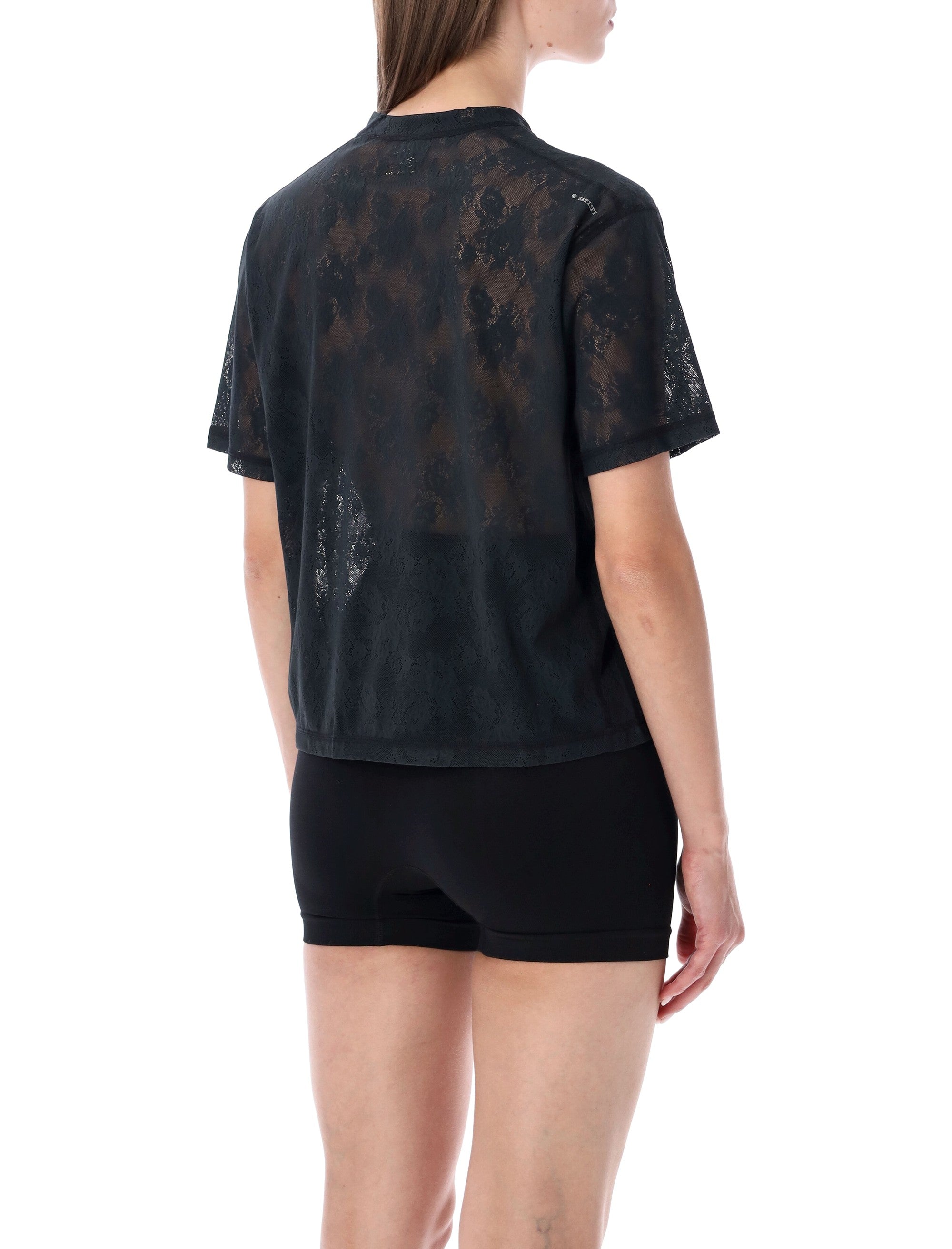 Satisfy Spacelace Tee Black Polyamide T-shirt