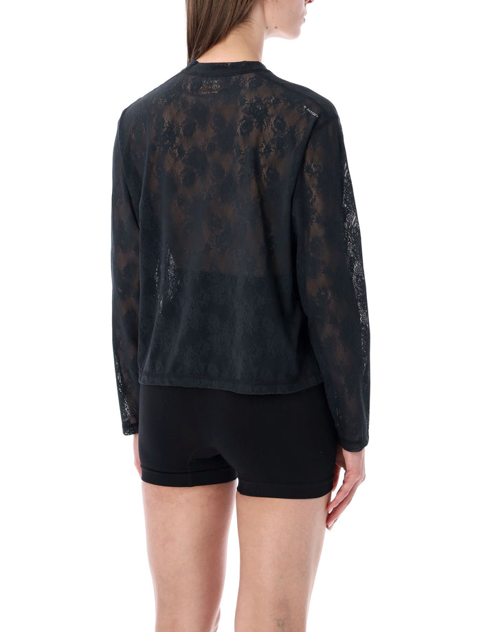 Satisfy Spacelace Long Sleeves Tee Black Polyamide T-shirt