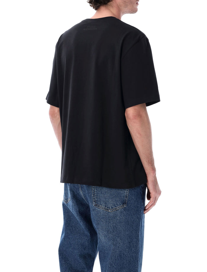 Studio Nicholson Lay Oversized Cotton T-Shirt Black