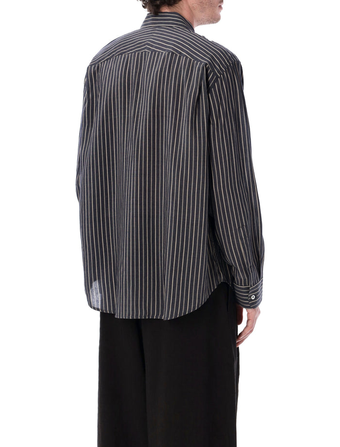 Studio Nicholson View Lyocell-Silk Shirt Indigo