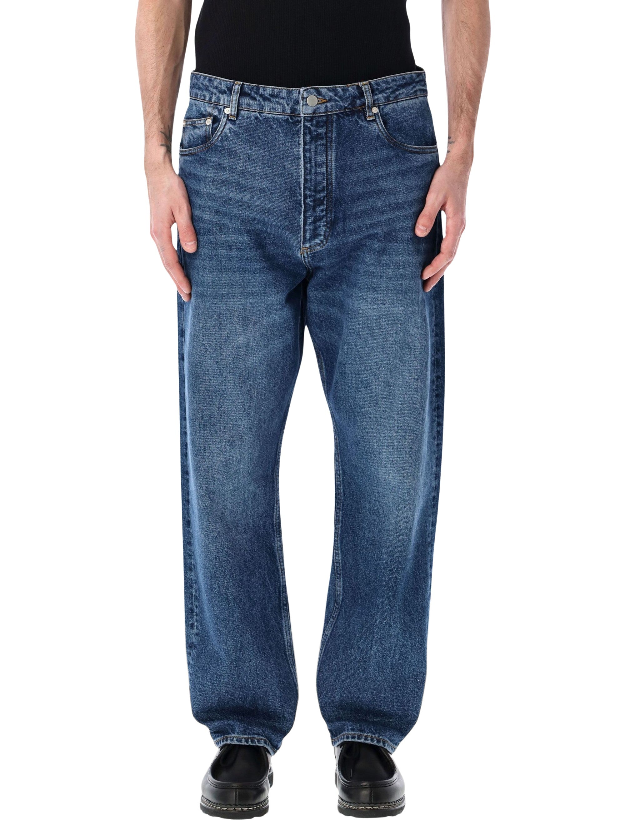 Studio Nicholson Riso Denim Pant Warn Wash Indigo Cotton Jean