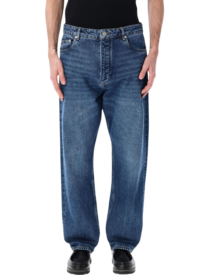 Studio Nicholson Riso Denim Pant Warn Wash Indigo Cotton Jean