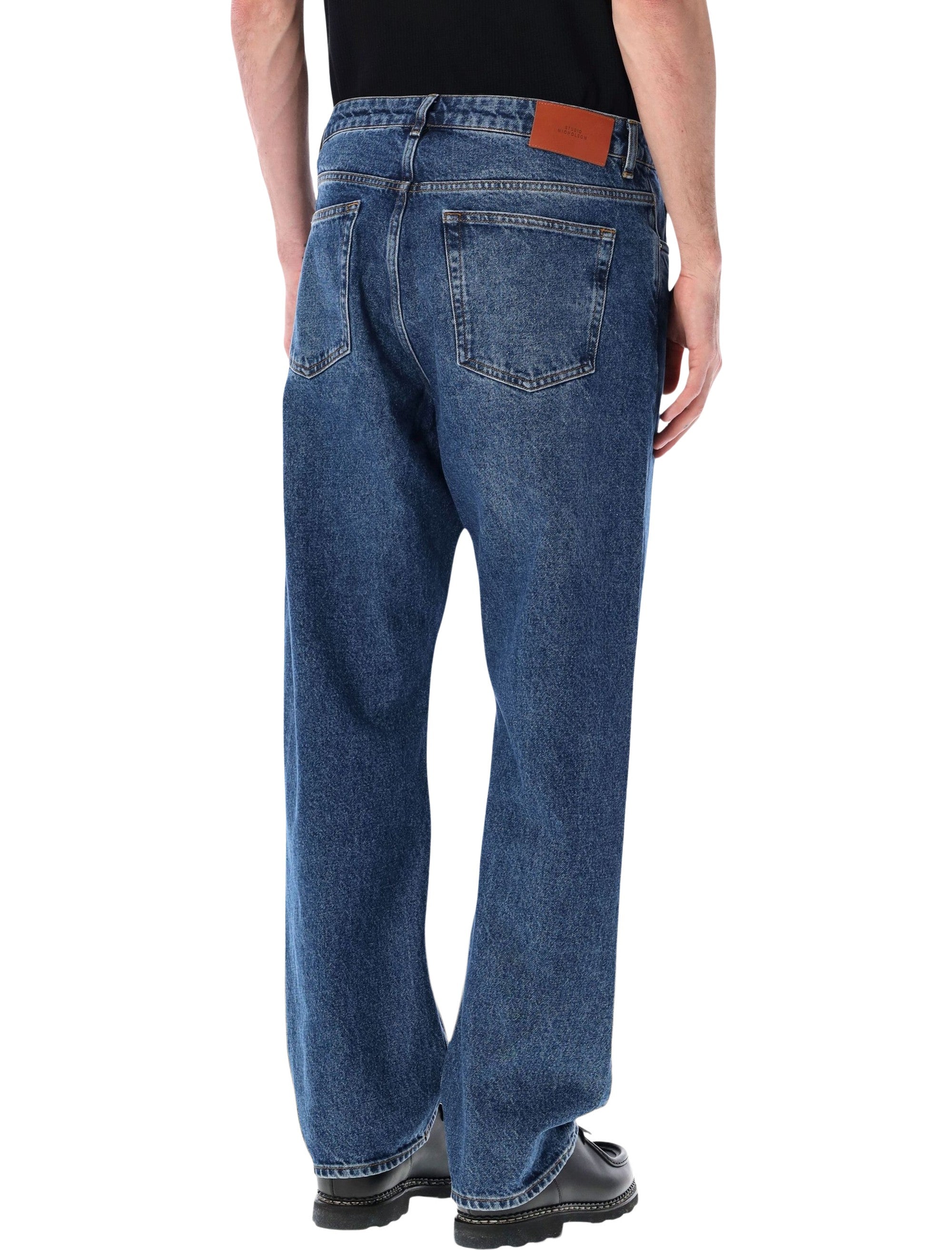 Studio Nicholson Riso Denim Pant Warn Wash Indigo Cotton Jean