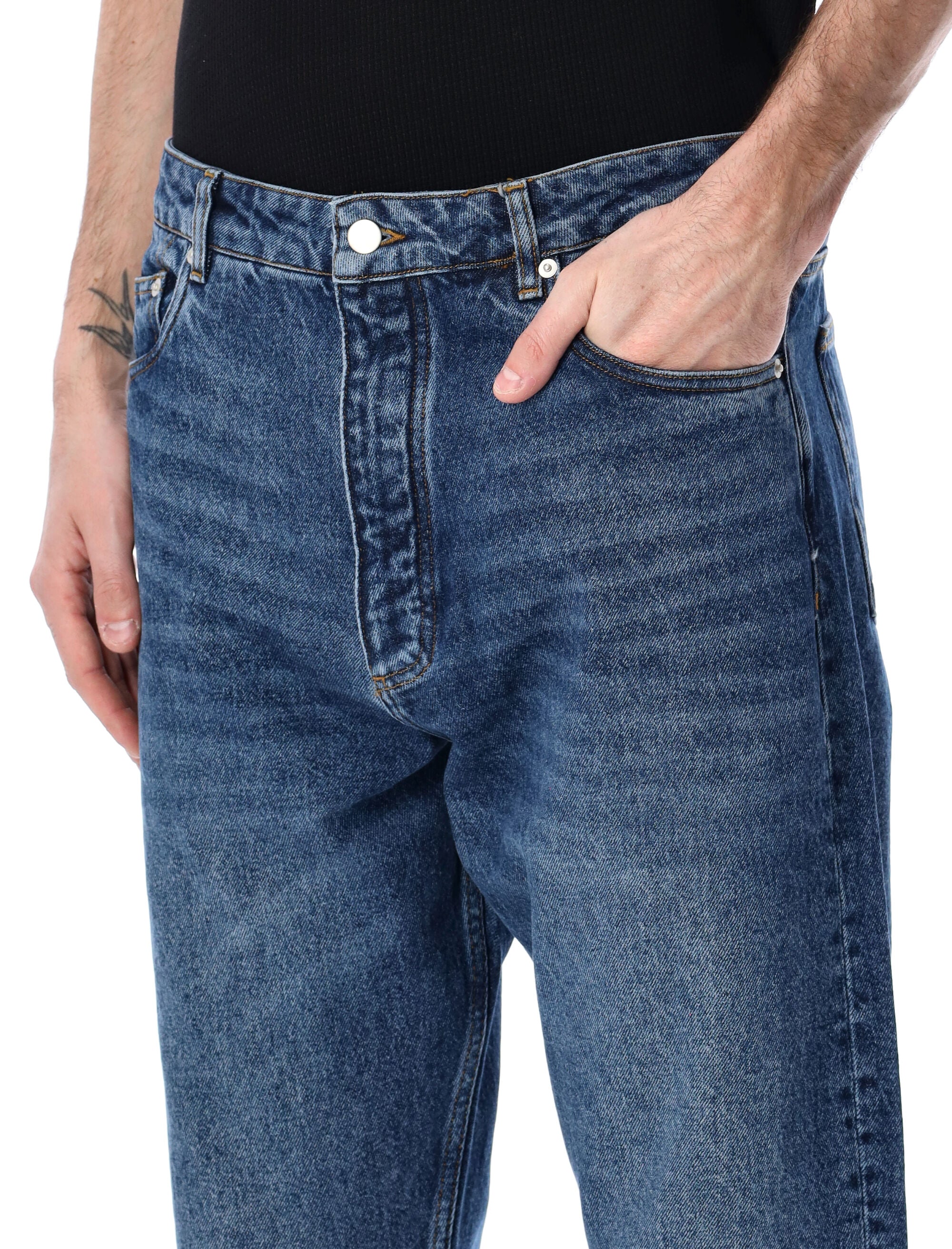Studio Nicholson Riso Denim Pant Warn Wash Indigo Cotton Jean