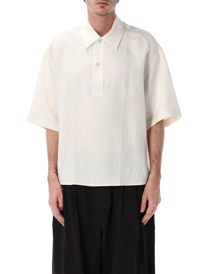 Studio Nicholson Lemmer Linen-Viscose Shirt Chalk