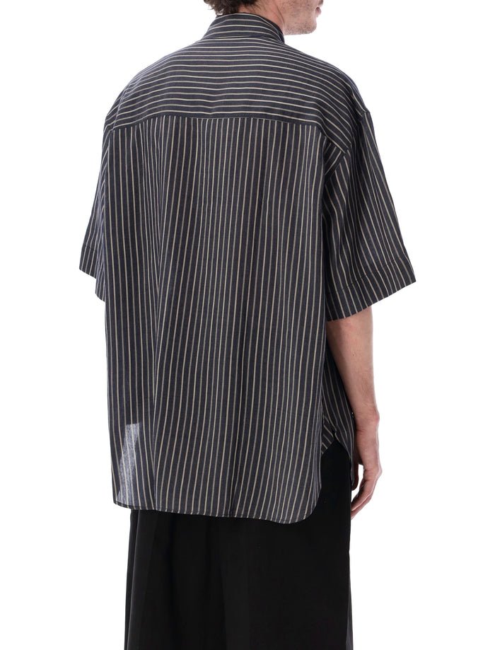 Studio Nicholson Sorono Lyocell Silk Shirt Indigo