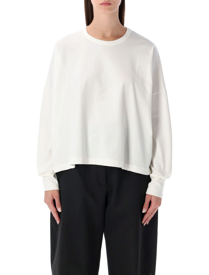 Studio Nicholson Loop cotton jersey long sleeve t-shirt Optic White Tshirt