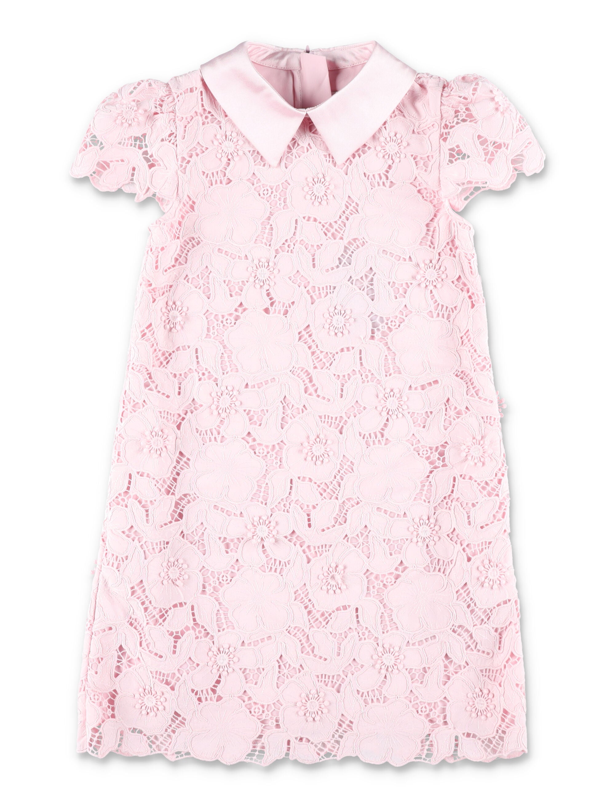 Self-Portrait girls pink flower lace dress Polyester